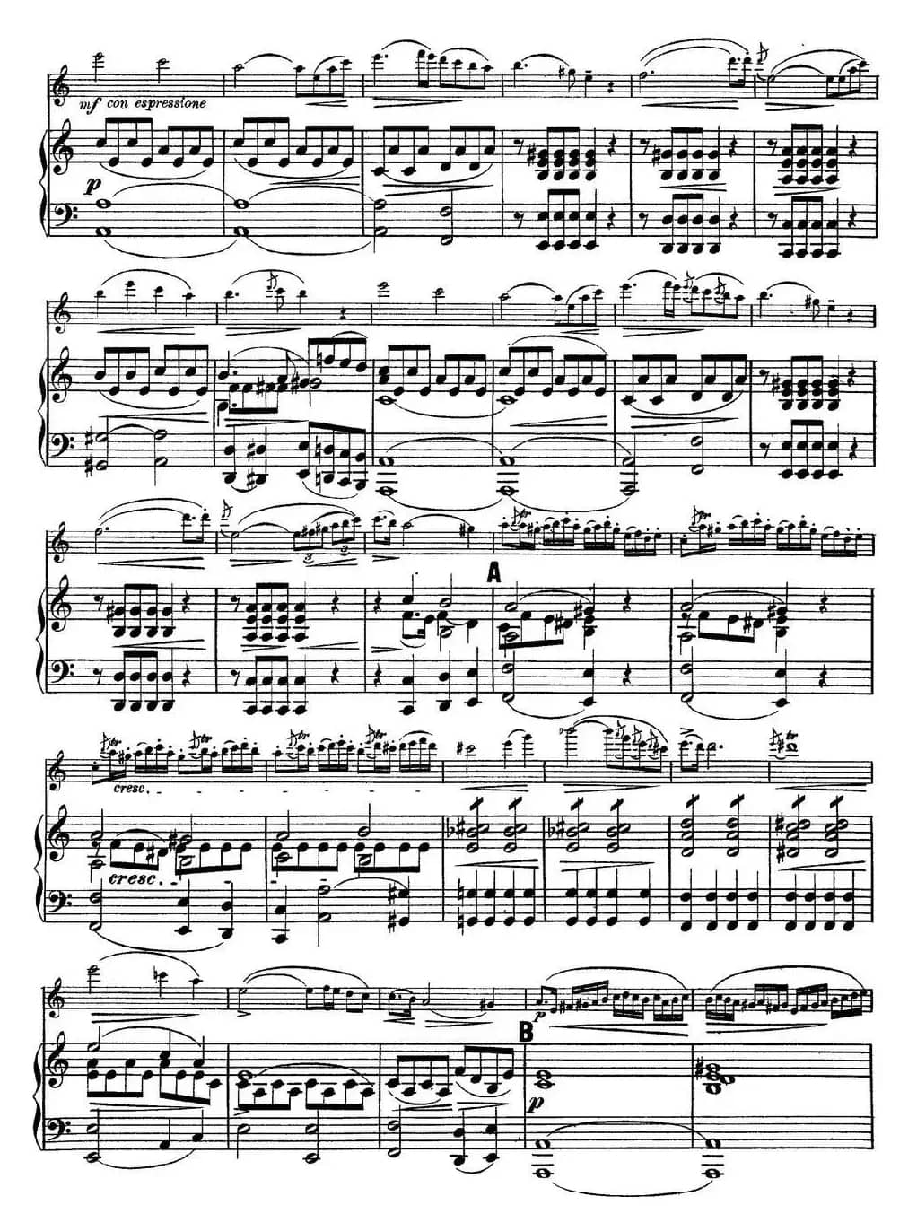 Rode Concerto No.7 in A Major（小提琴+钢琴伴奏）