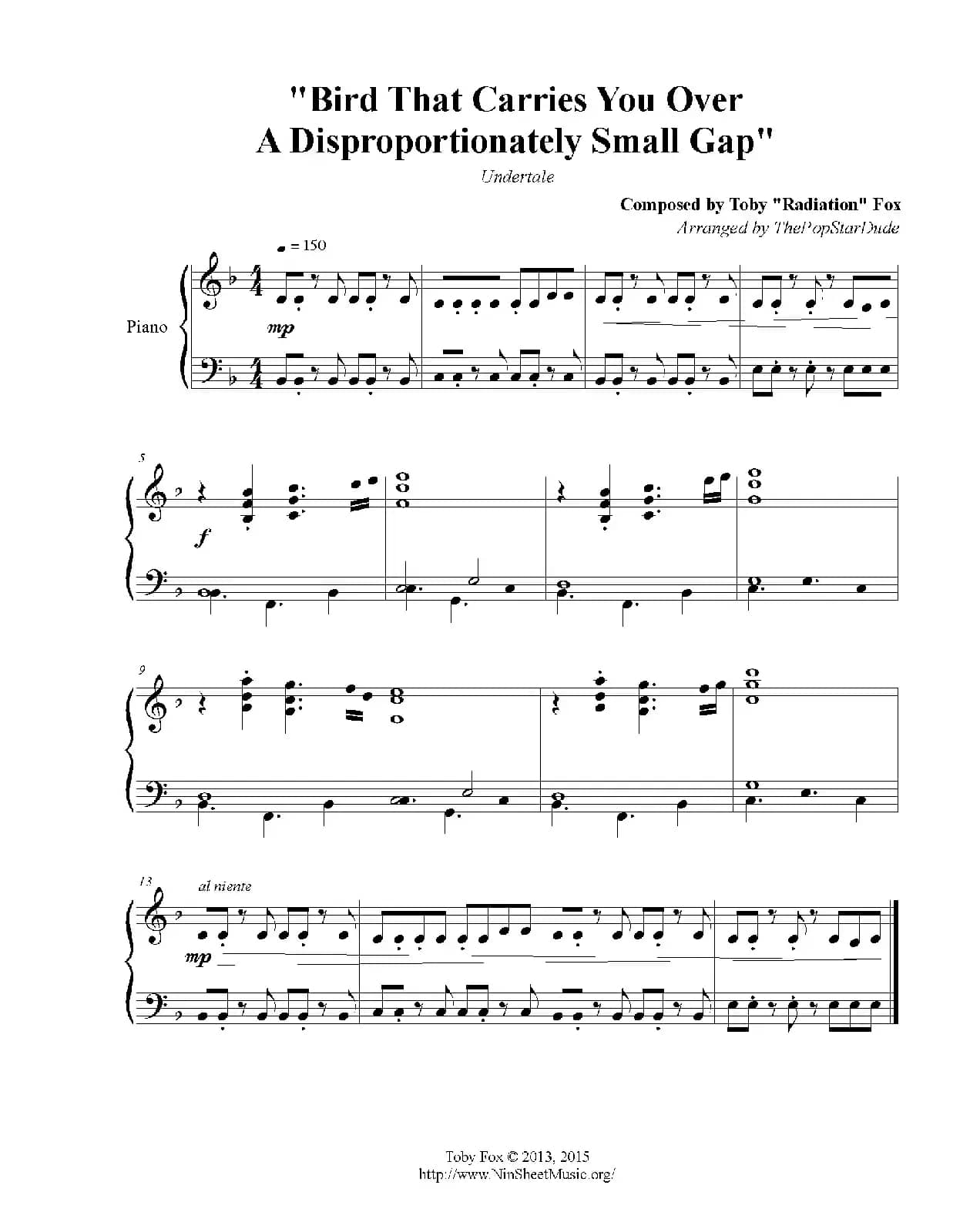 Bird That Carries You Over A Disporportionately Small Gap