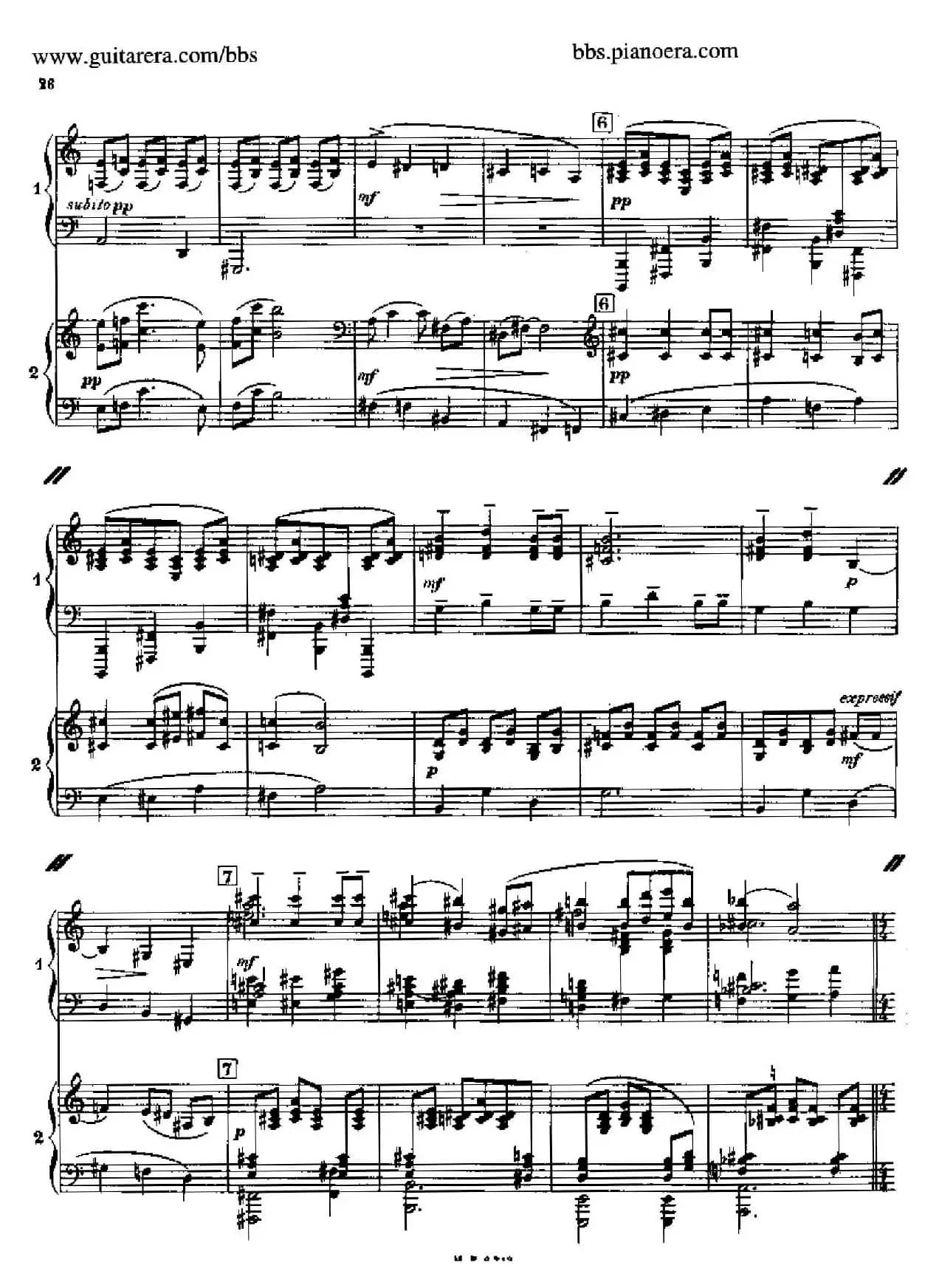 Sonata for Two Pianos（双钢琴奏鸣曲）