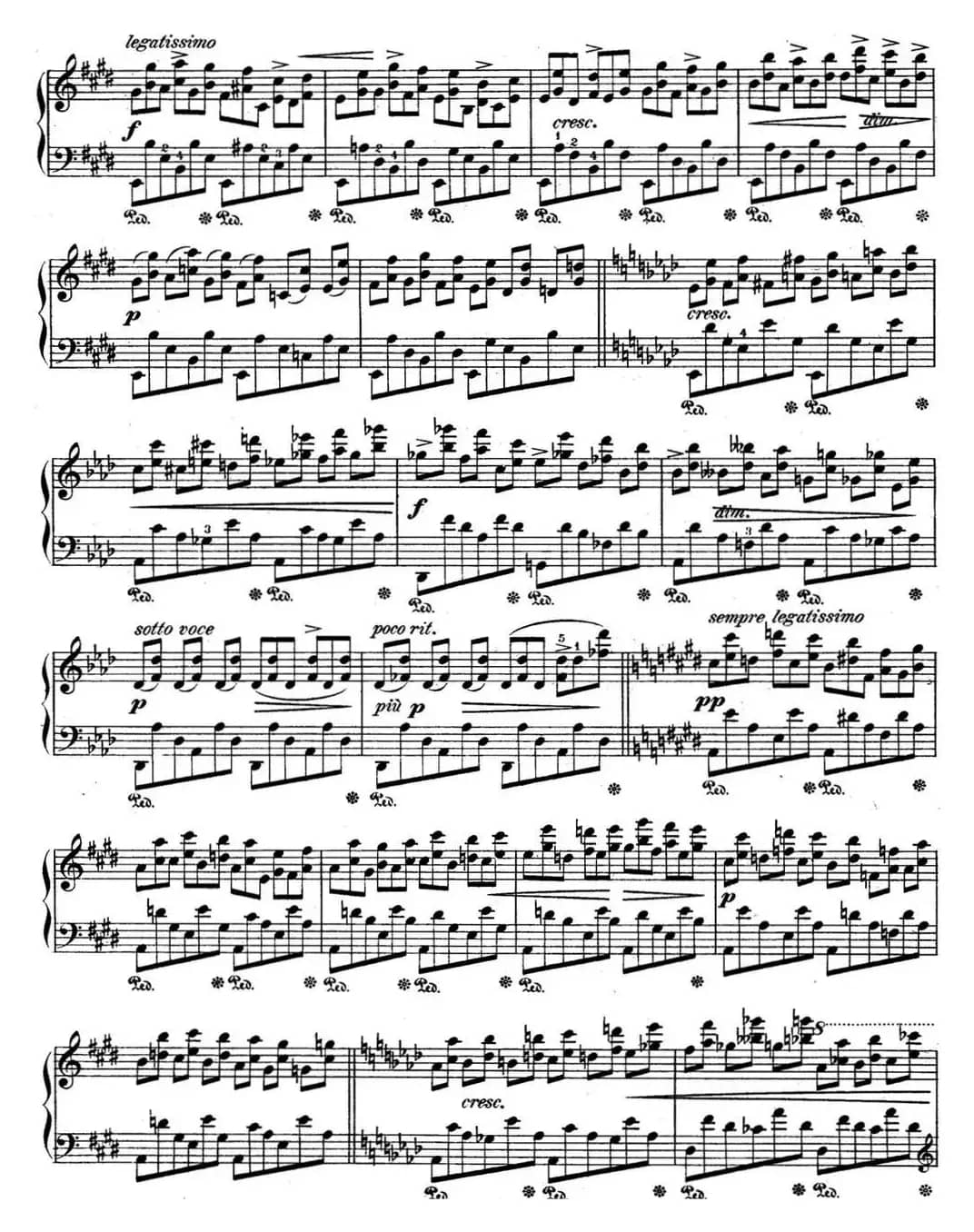 肖邦练习曲10 Op.10 No.10 降A大调 Ab major