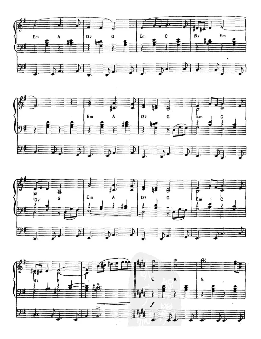 蓝色的爱（双排键电子琴）