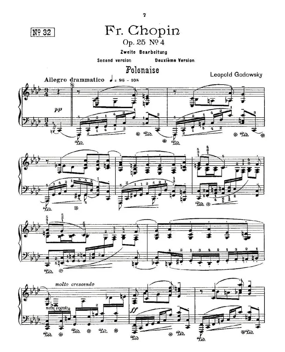 肖邦《练习曲》Fr.Chopin Op.25 No4-2