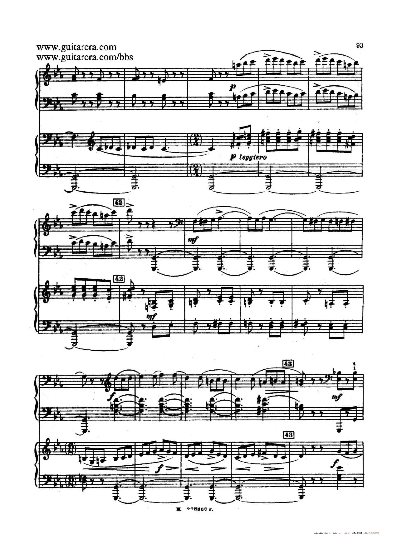 第二双钢琴组曲 Suite for Two Pianos No.2 Op.17(4. 塔兰泰拉舞曲 Tarantella)