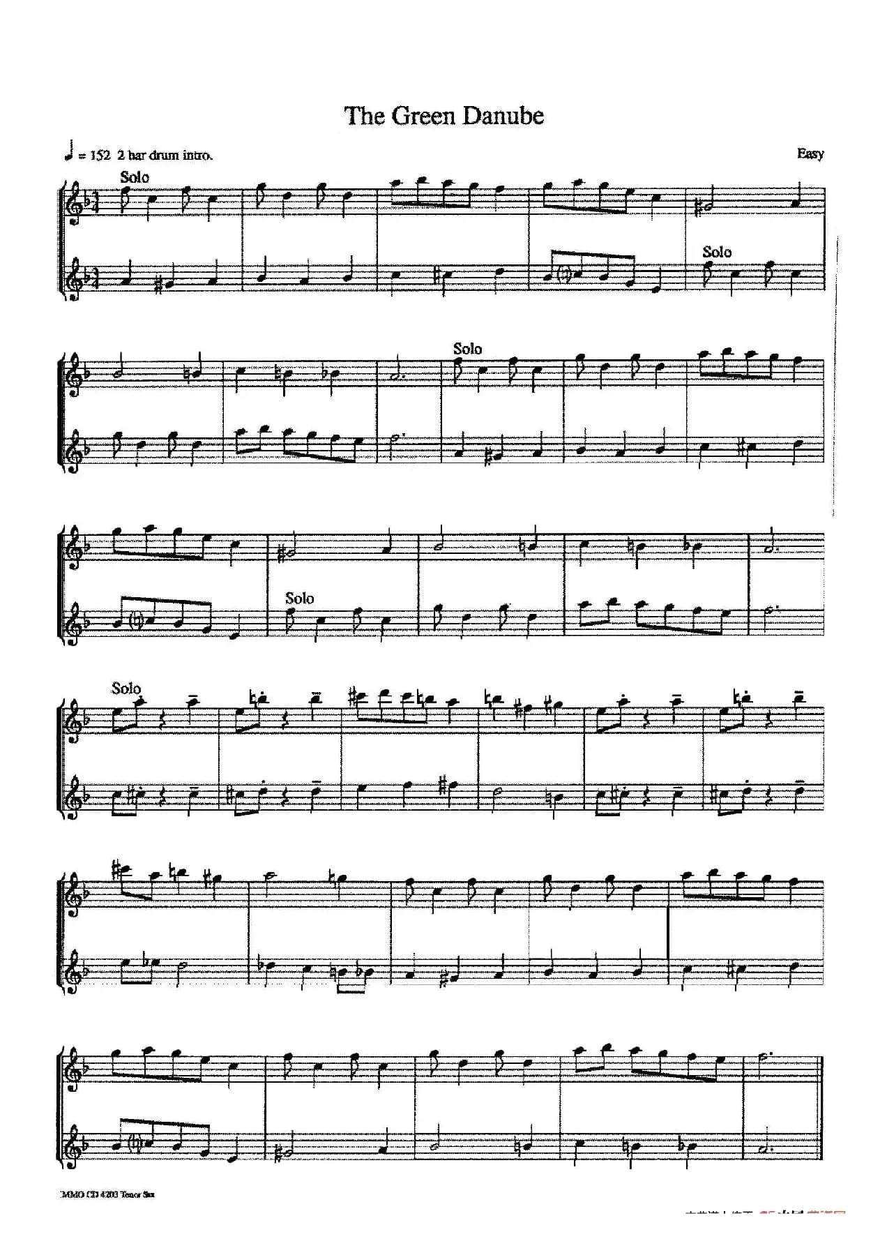 16首爵士二重奏：The Green Danube