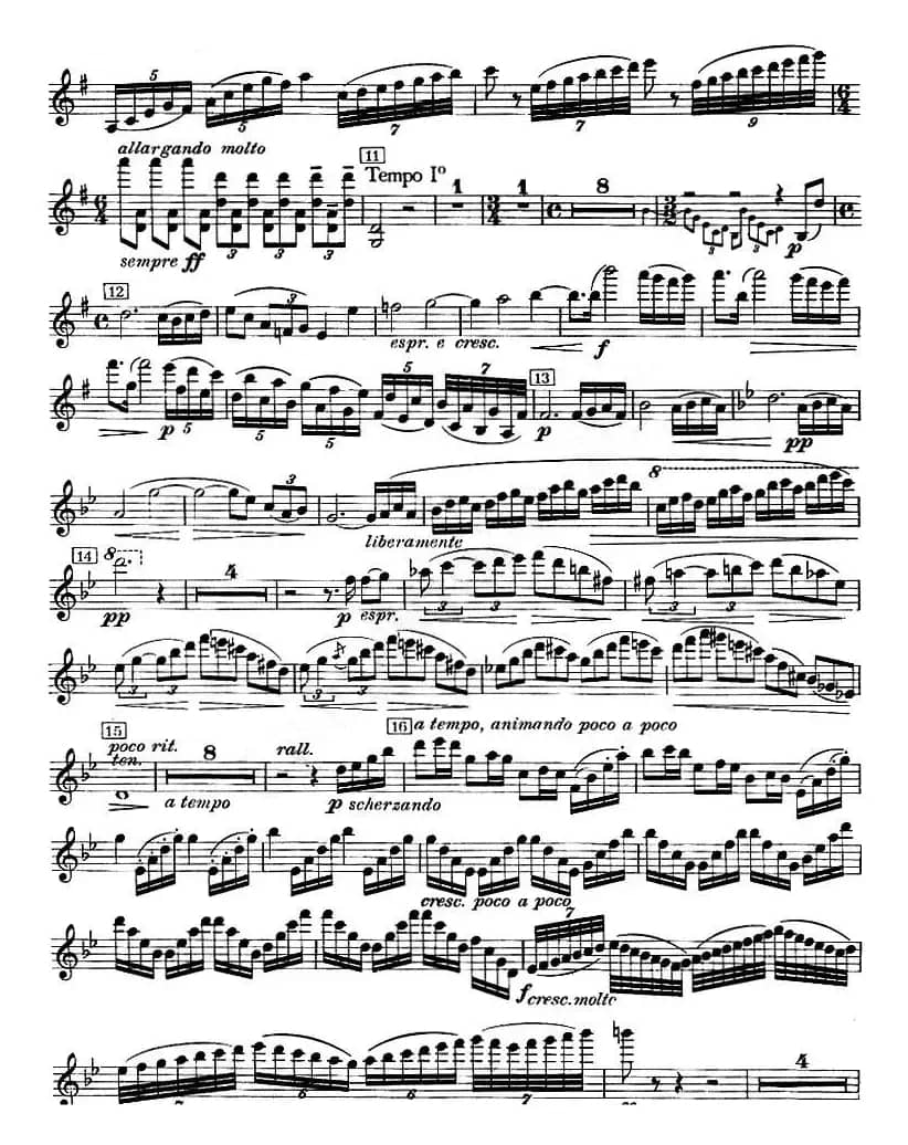 CONCERTO FOR VIOLIN AND ORCHESTRA Op.14（小提琴和交响乐协奏曲·小提琴分谱）
