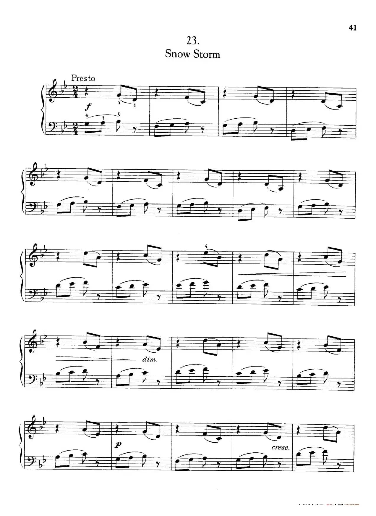 Thirty Pieces For Children Op.27（30首儿童钢琴曲 21—25）