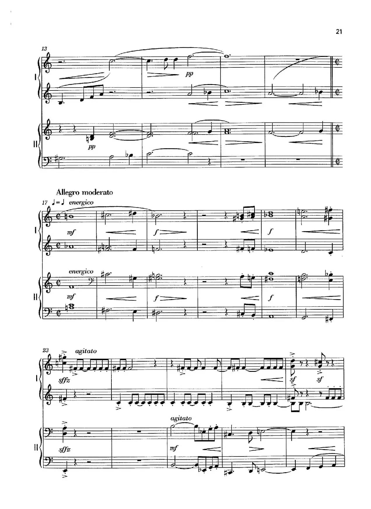 Vier Bagatellen Op.70（4首小品·Ⅲ·四手联弹）