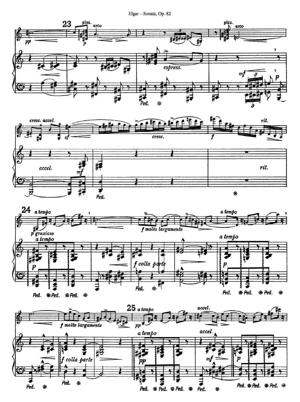Violin Sonata Op.82（小提琴+钢琴伴奏）