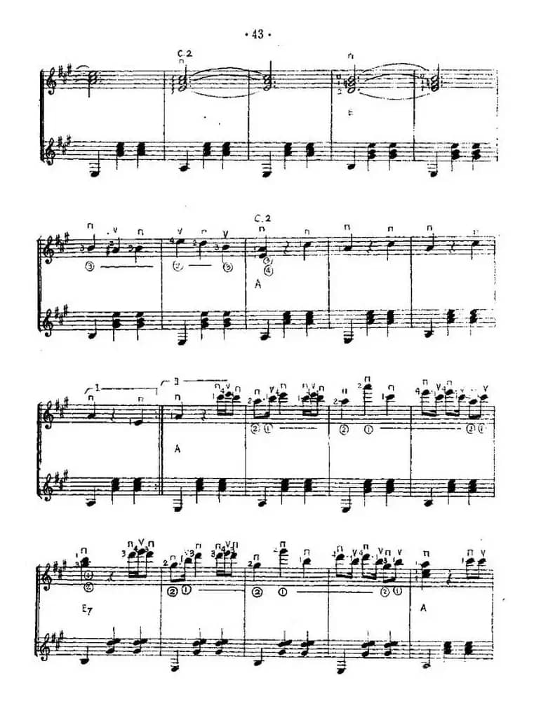 杜鹃圆舞曲（西班牙吉他匹克式独奏）