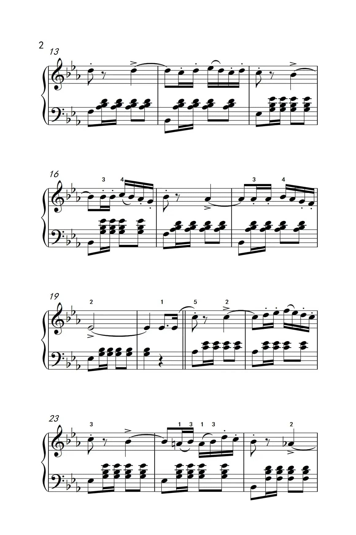 那波里舞曲（老年大学 钢琴教程 3）