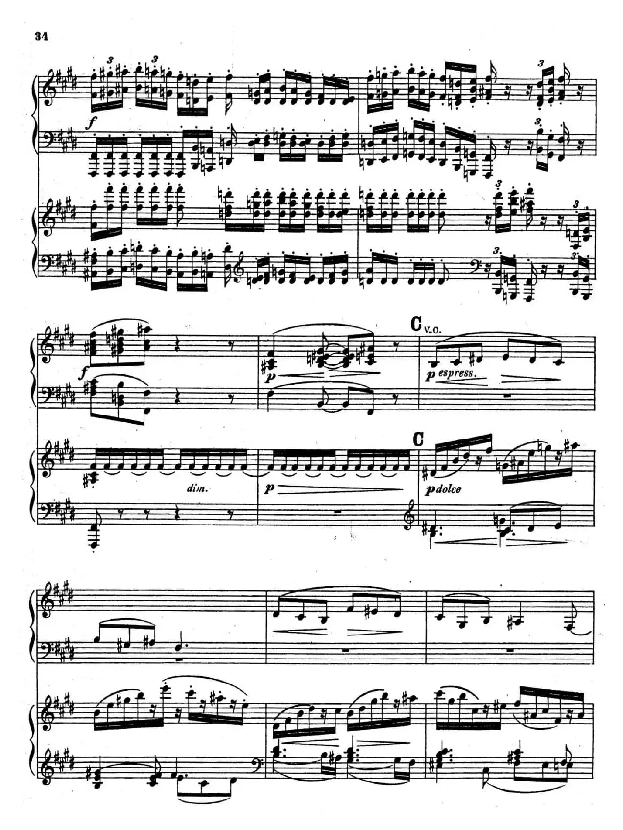 Symphony No.4 in e Minor Op.98（e小调第四交响曲·双钢琴）