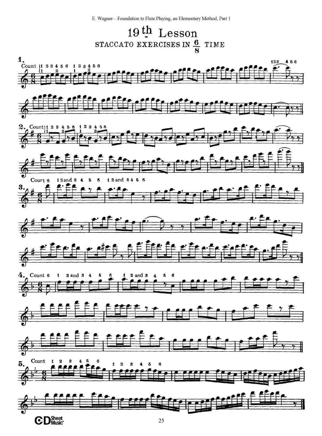 长笛演奏基础教程练习（11—20）