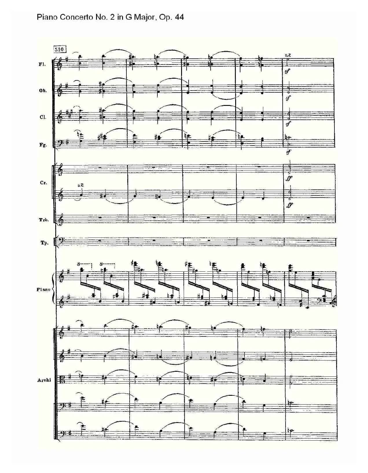 G大调第二钢琴协奏曲, Op.44第三乐章（二）