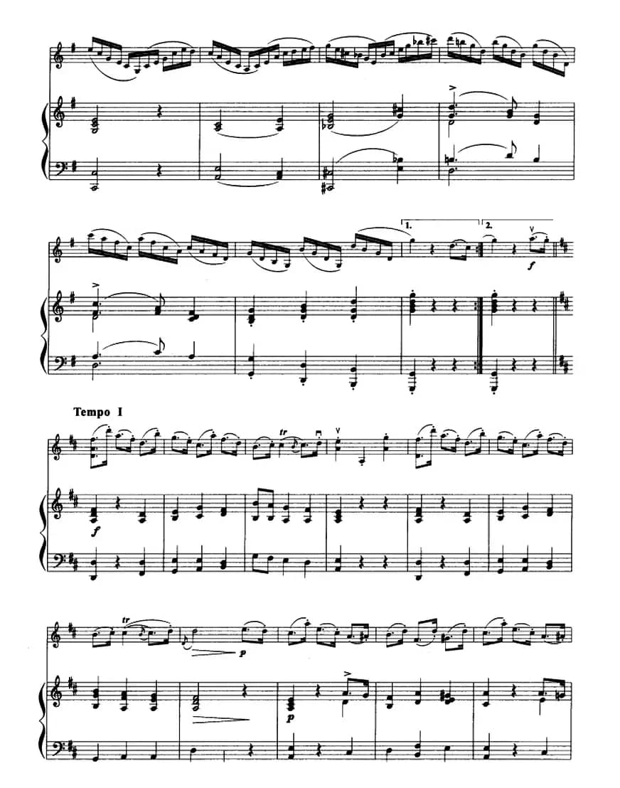 波波拉小步舞曲（小提琴+钢琴伴奏）