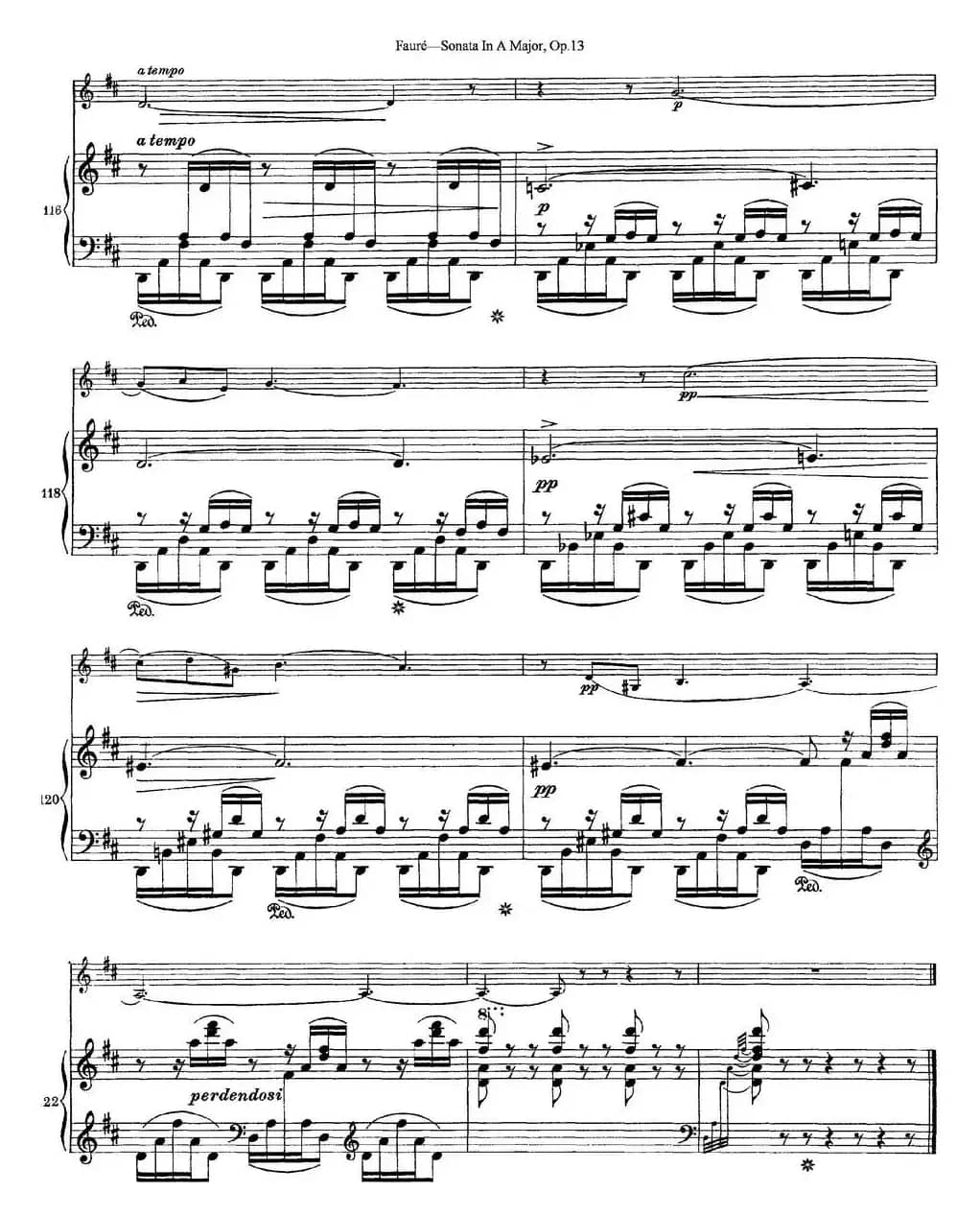 Violin Sonata No.1 Op.13（小提琴+钢琴伴奏）