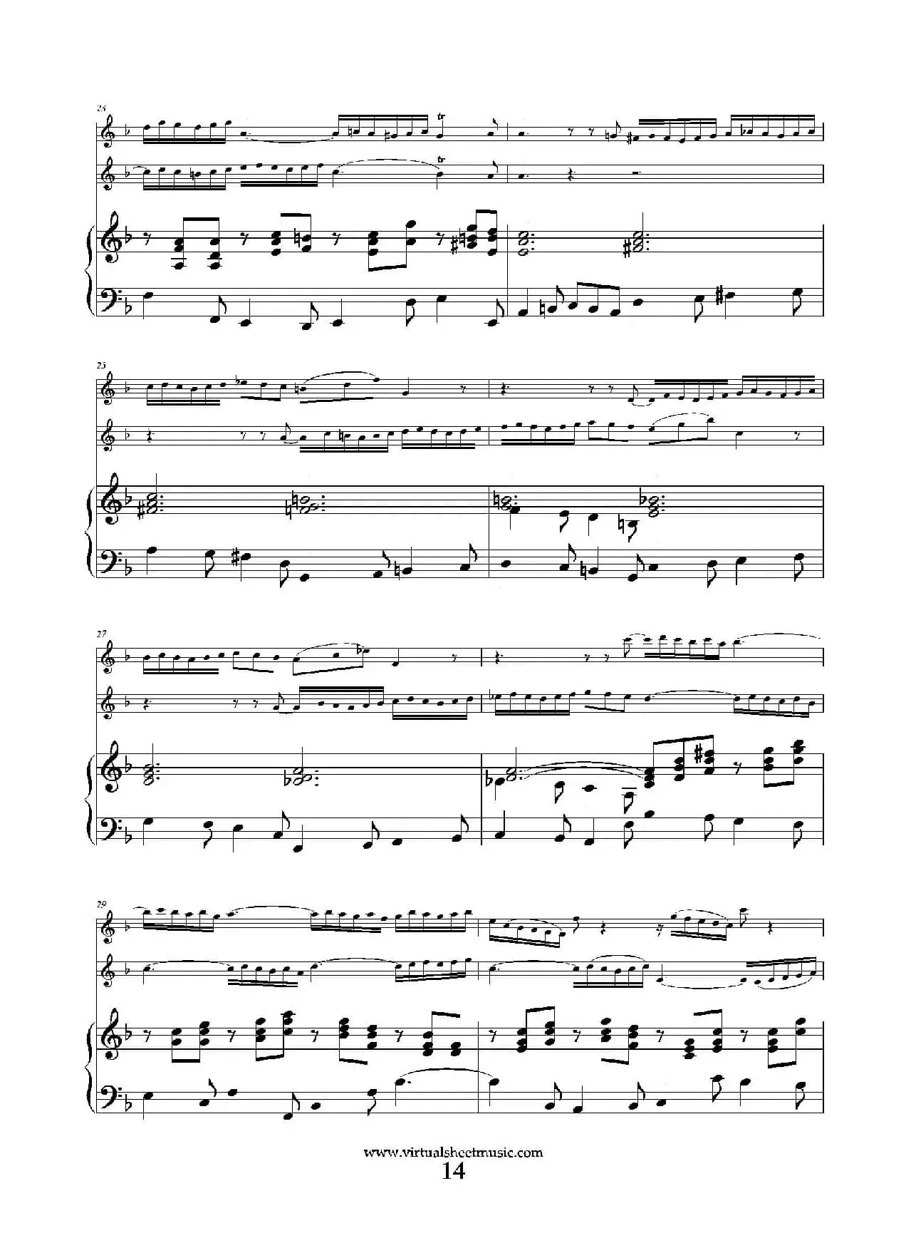 Concerto in D minor（双簧管+小提琴+钢琴伴奏）