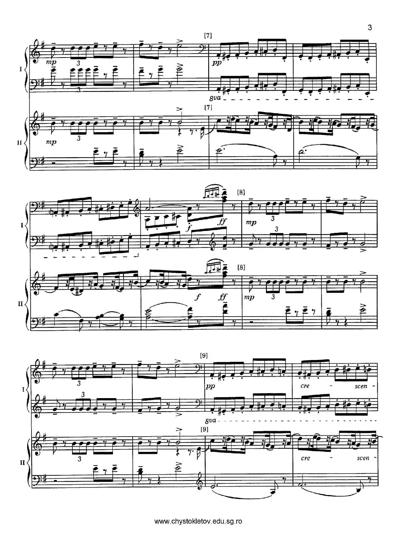 Nutcracker Op.71 芭蕾舞剧《胡桃夹子》（改编双钢琴版·第二部分）