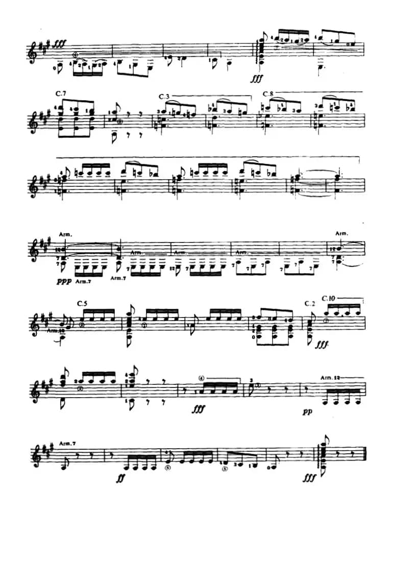 奏鸣曲·第三乐章（古典吉他）