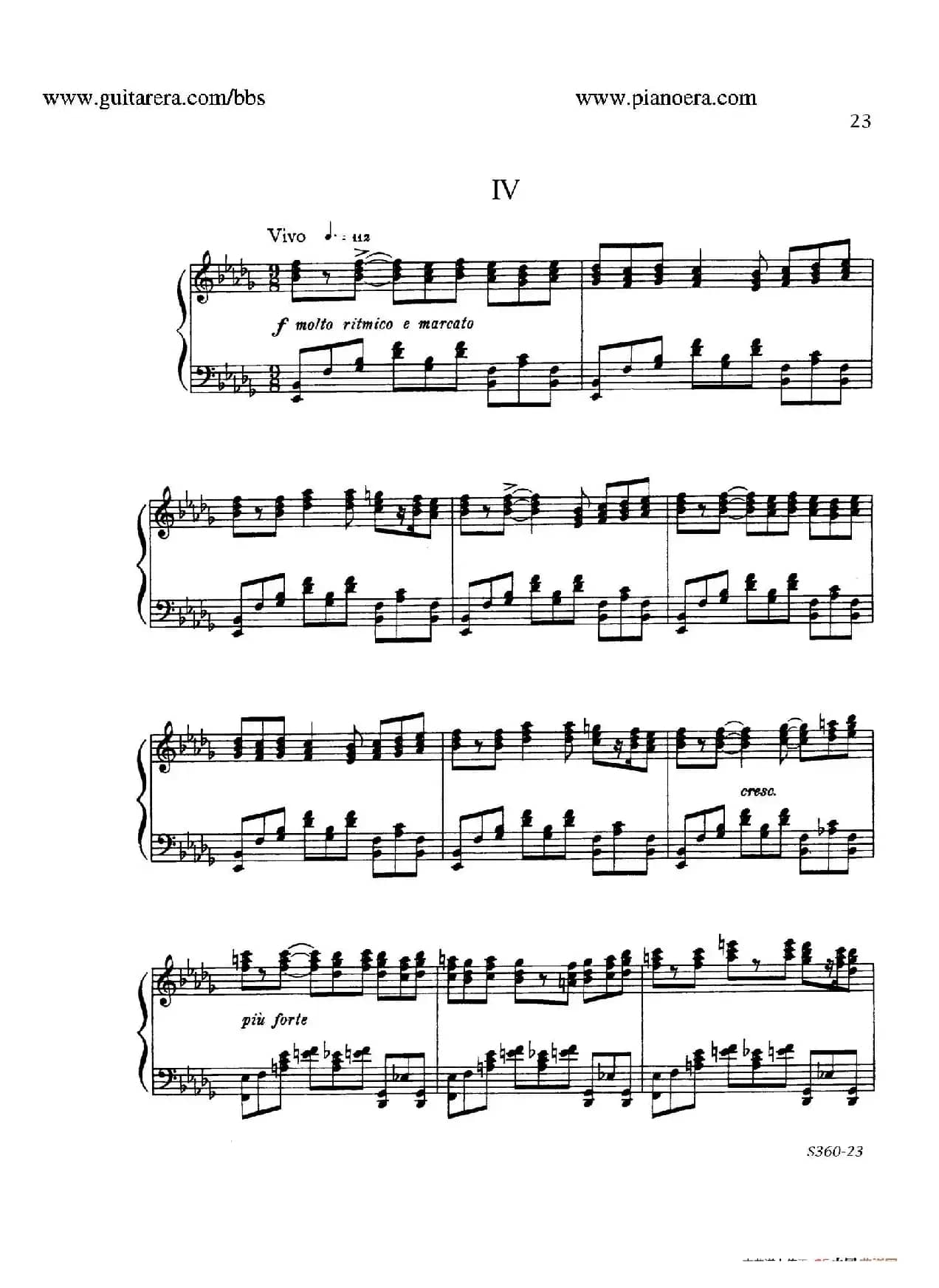 Fourth Piano Sonata S.360（第四钢琴奏鸣曲）
