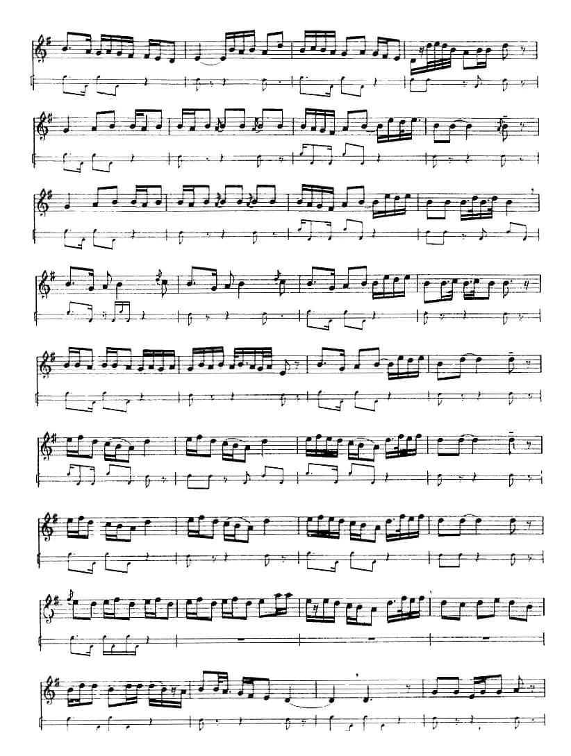 十二木卡姆：Ⅲ 木夏乌热克木卡姆 115——126（主旋律谱）