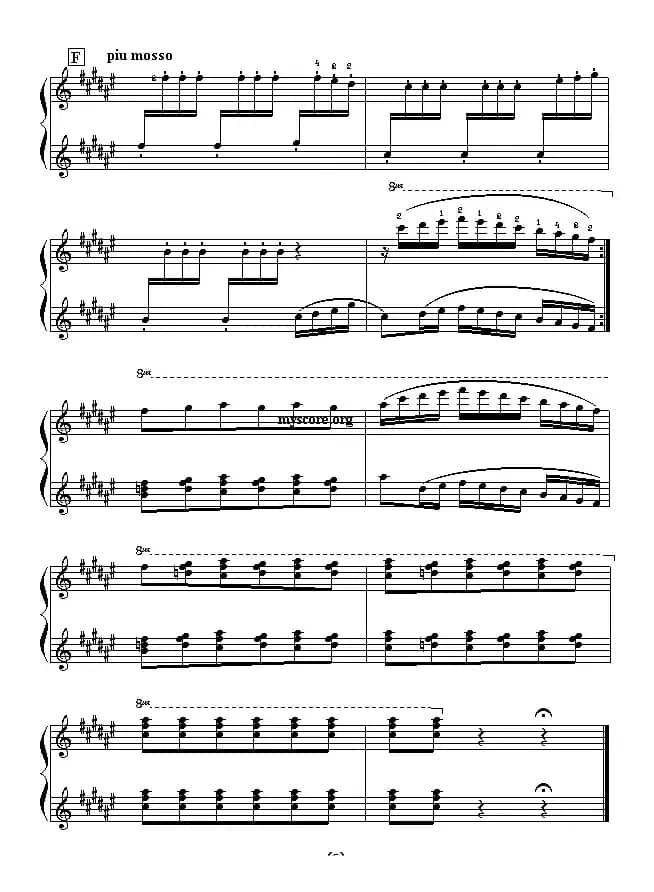 西班牙舞曲（四手联弹之一）