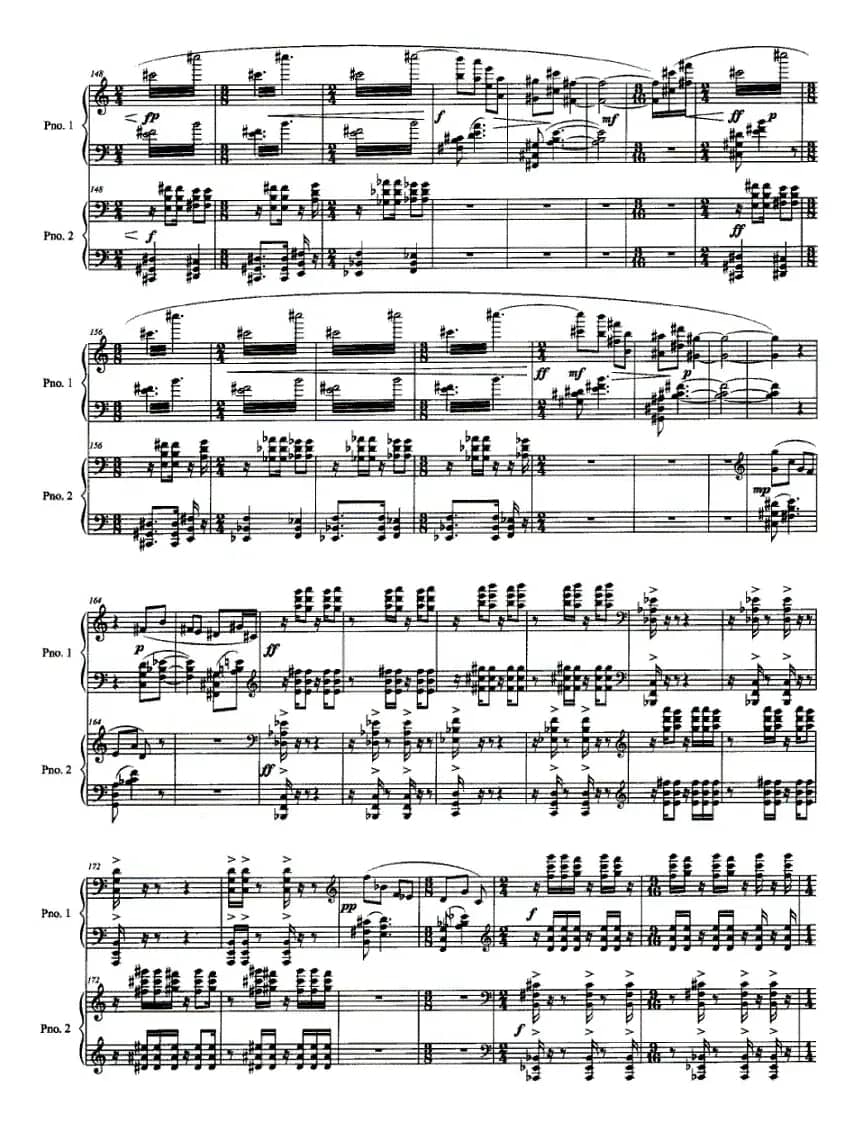 双簧（为双钢琴而作）