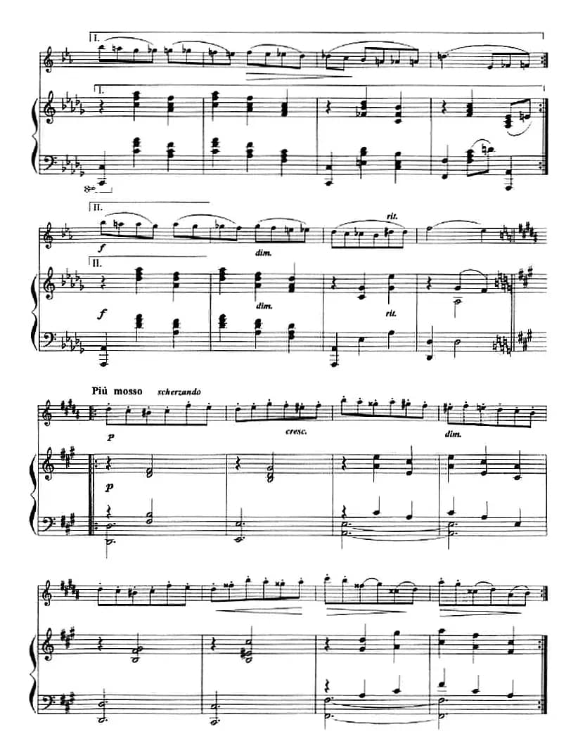 纪念册的一页（小号+钢琴伴奏）