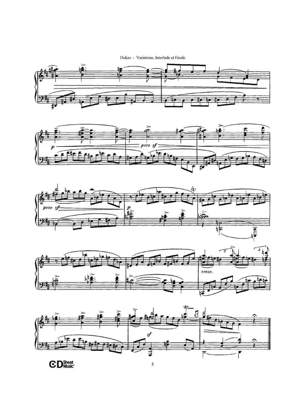 Variations, Interlude & Finale on theme de Rameau（拉摩主题变奏曲、间奏曲和终曲·第一部分）