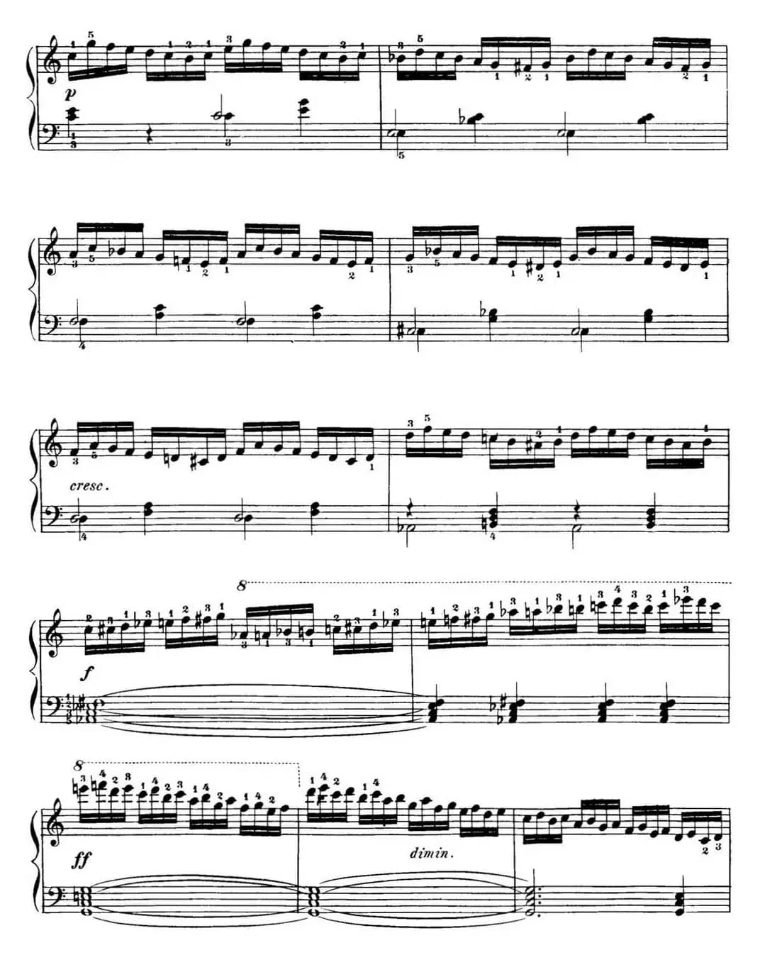 40首车尔尼Op.299钢琴快速练习曲（NO.8）