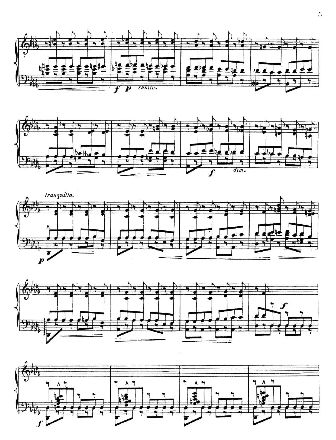 Grande Etude de Concert Tremolo Op.58（音乐会练习曲“震音”）