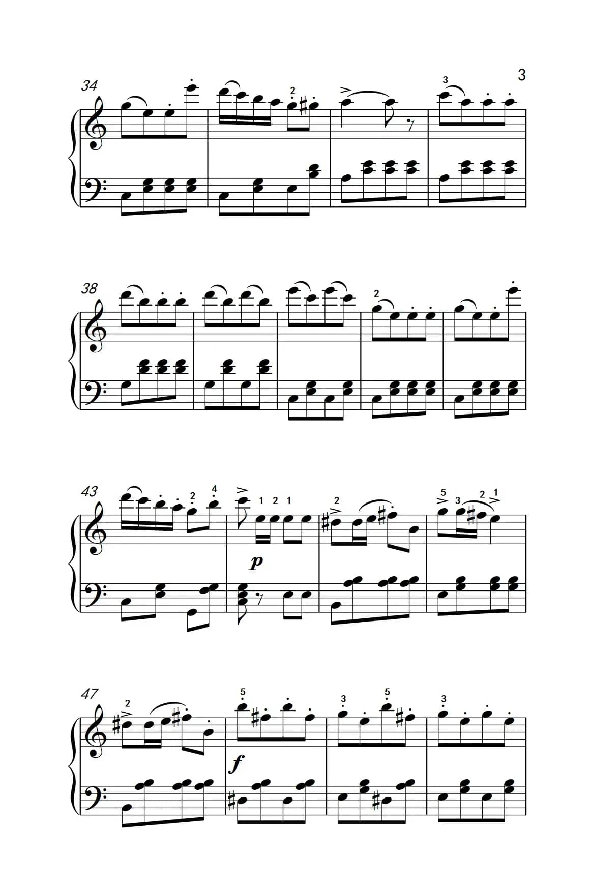 土耳其进行曲（老年大学 钢琴教程 2）