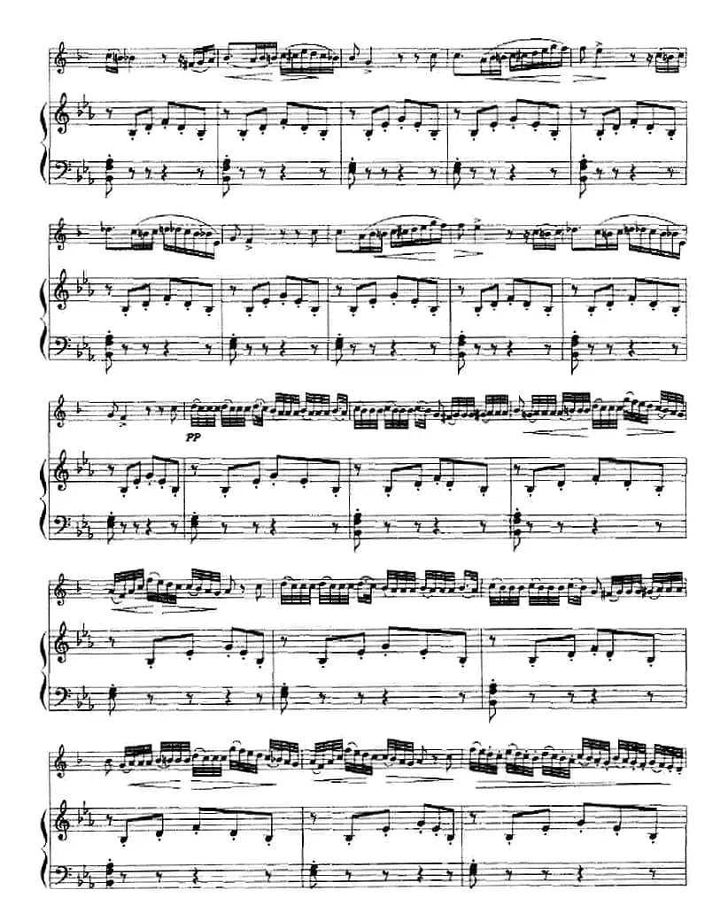 威尼斯狂欢节幻想变奏曲（小号+钢琴伴奏）