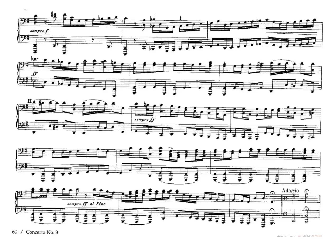 Brandenburg Concerto No.3 in G Major BWV.1048（G大调第三勃兰登堡协奏曲·四手联弹版）