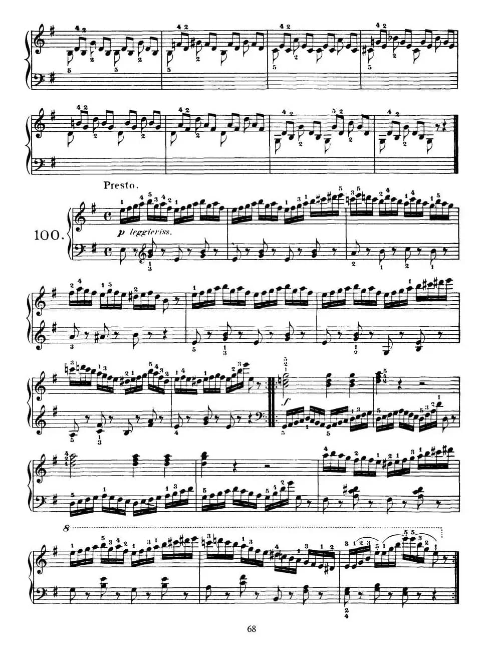 Czerny - 100 Progressive Studies Op.139（91—100）