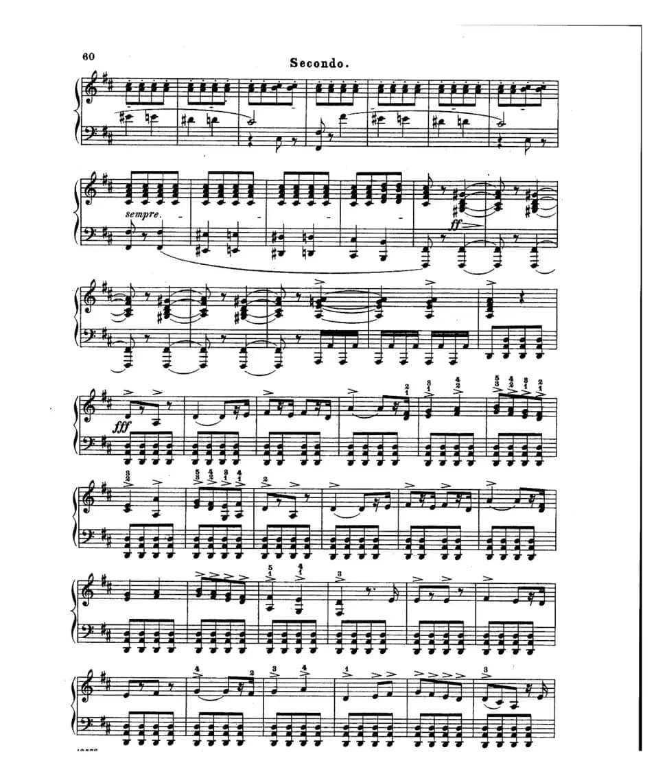 L'Arlesienne Suite No·2（阿莱城姑娘·第二组曲·四手联弹）