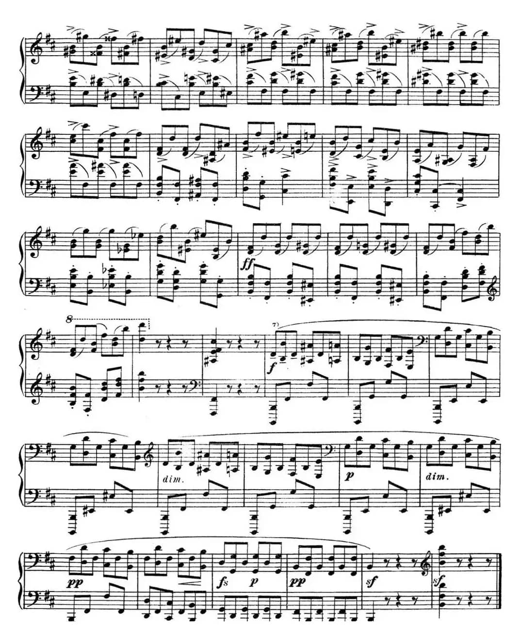 斯克里亚宾 钢琴练习曲 Op.8 No.3 Alexander Scriabin Etudes