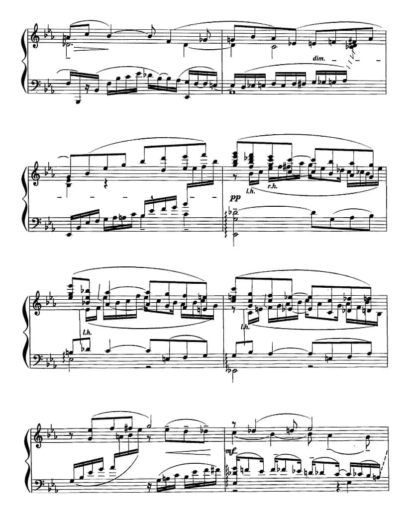 现代钢琴曲：25、bE调前奏曲（Op.23，No.6）