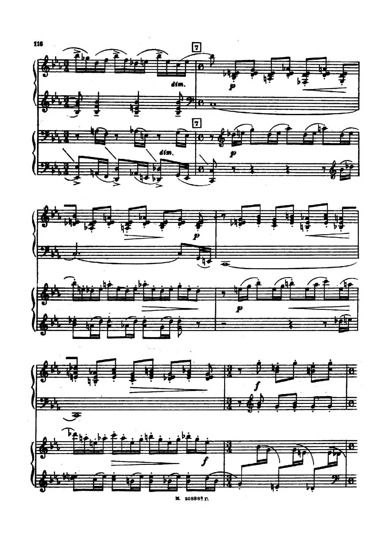 交响舞曲 Symphonic Dance Op.45（双钢琴）