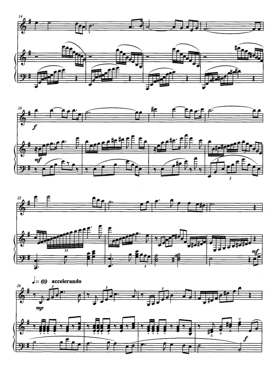 心中的歌——献给中国残疾人艺术团全体艺术家（小提琴+钢琴）