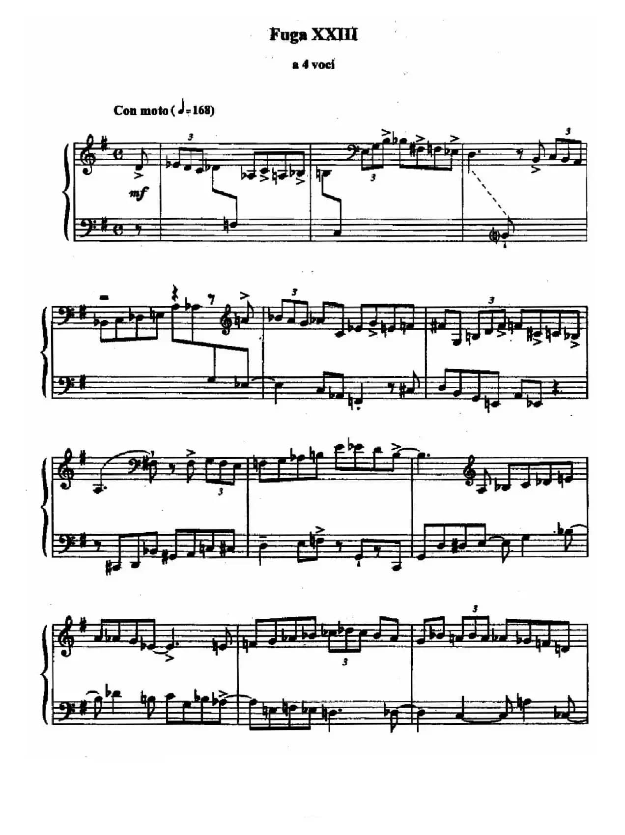 24 Preludes and Fugues Op.82（24首前奏曲与赋格·23）