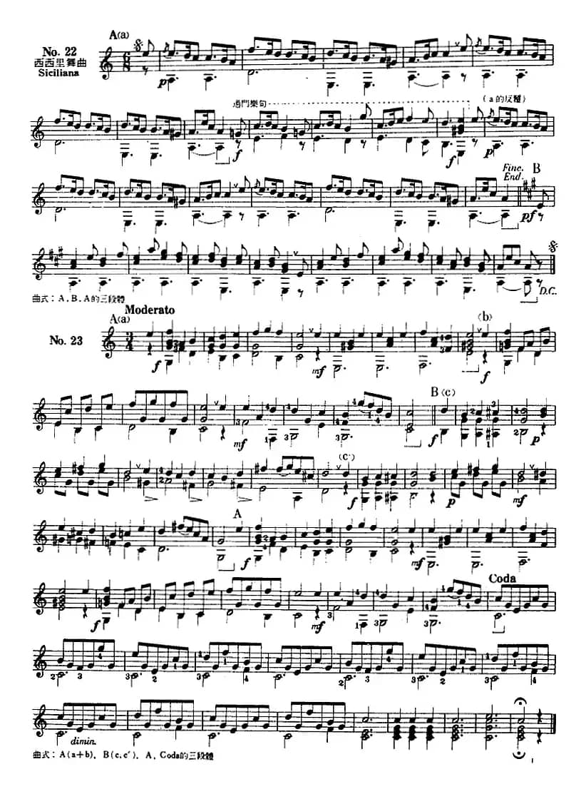 西班牙吉他独奏曲：五十首渐进练习曲