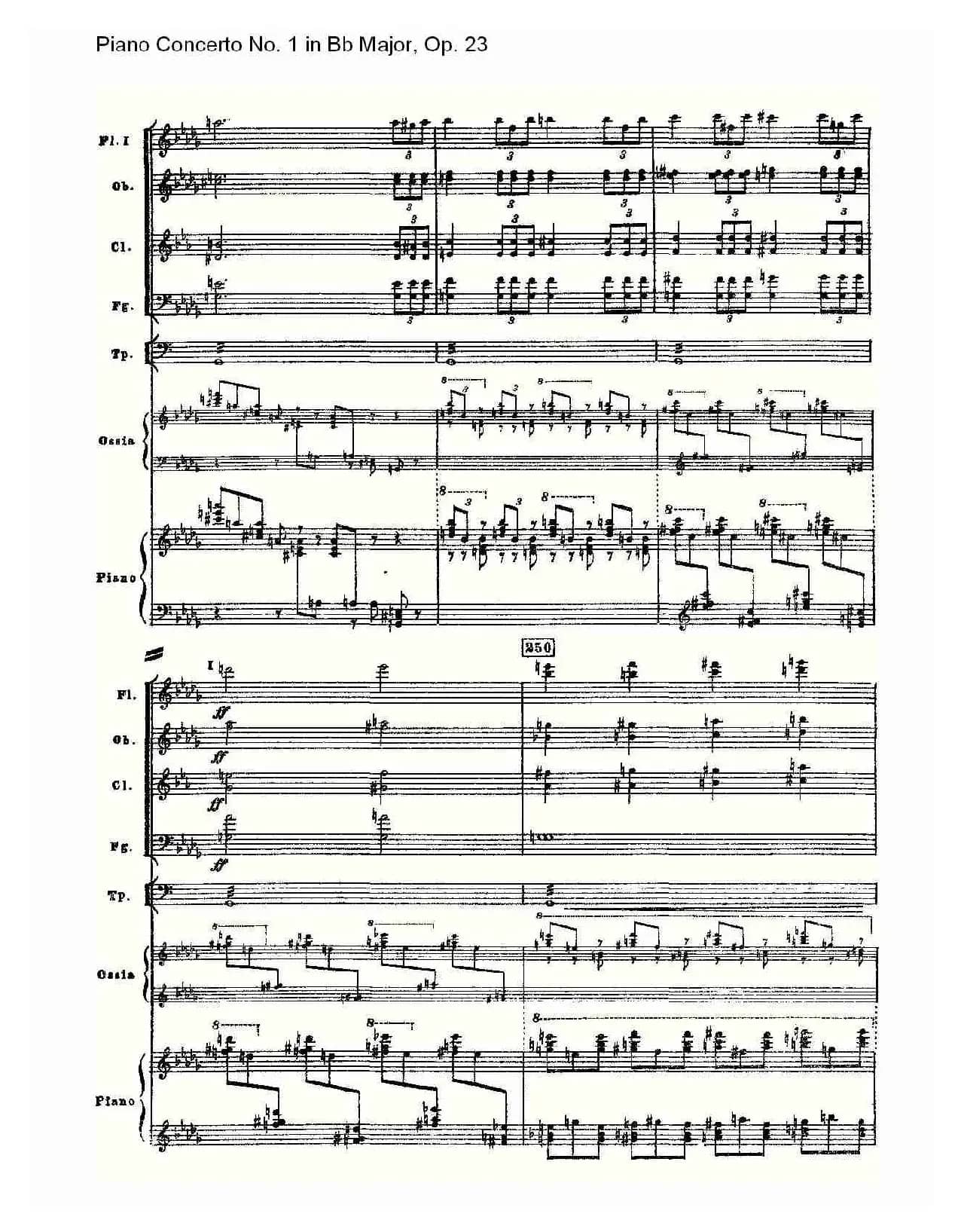 Bb大调第一钢琴协奏曲,Op.23第一乐章第一部（一）