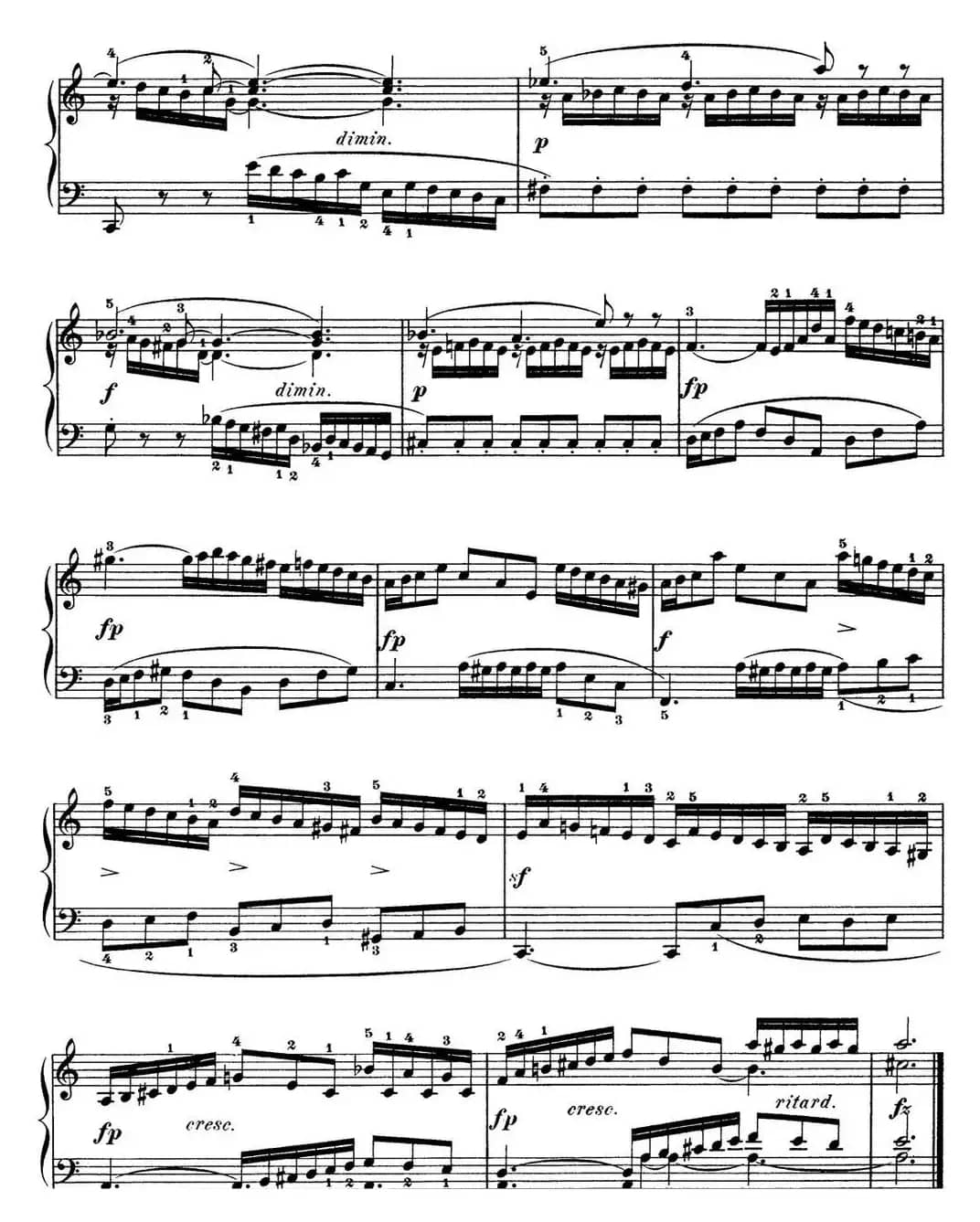 巴赫《平均律钢琴曲集·第一卷》之前奏曲（NO.20）