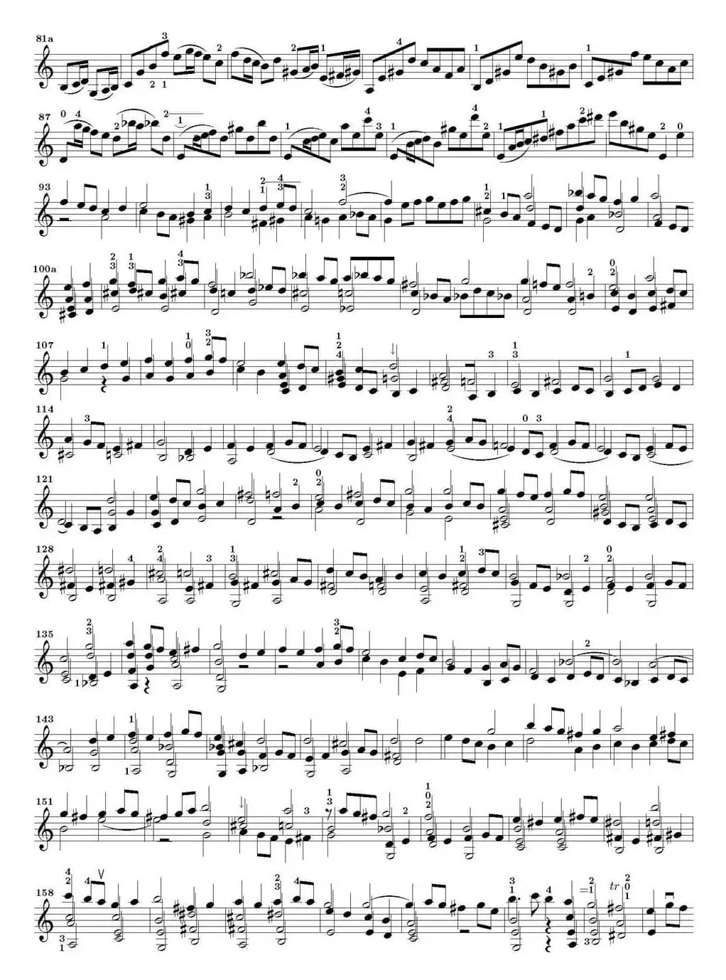 Bach Sonata BWV1005（无伴奏小提琴组曲）