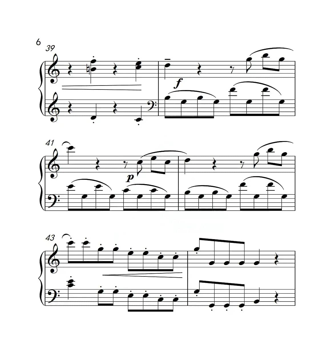 第四级B组 小奏鸣曲（中国音乐学院钢琴考级作品1~6级）