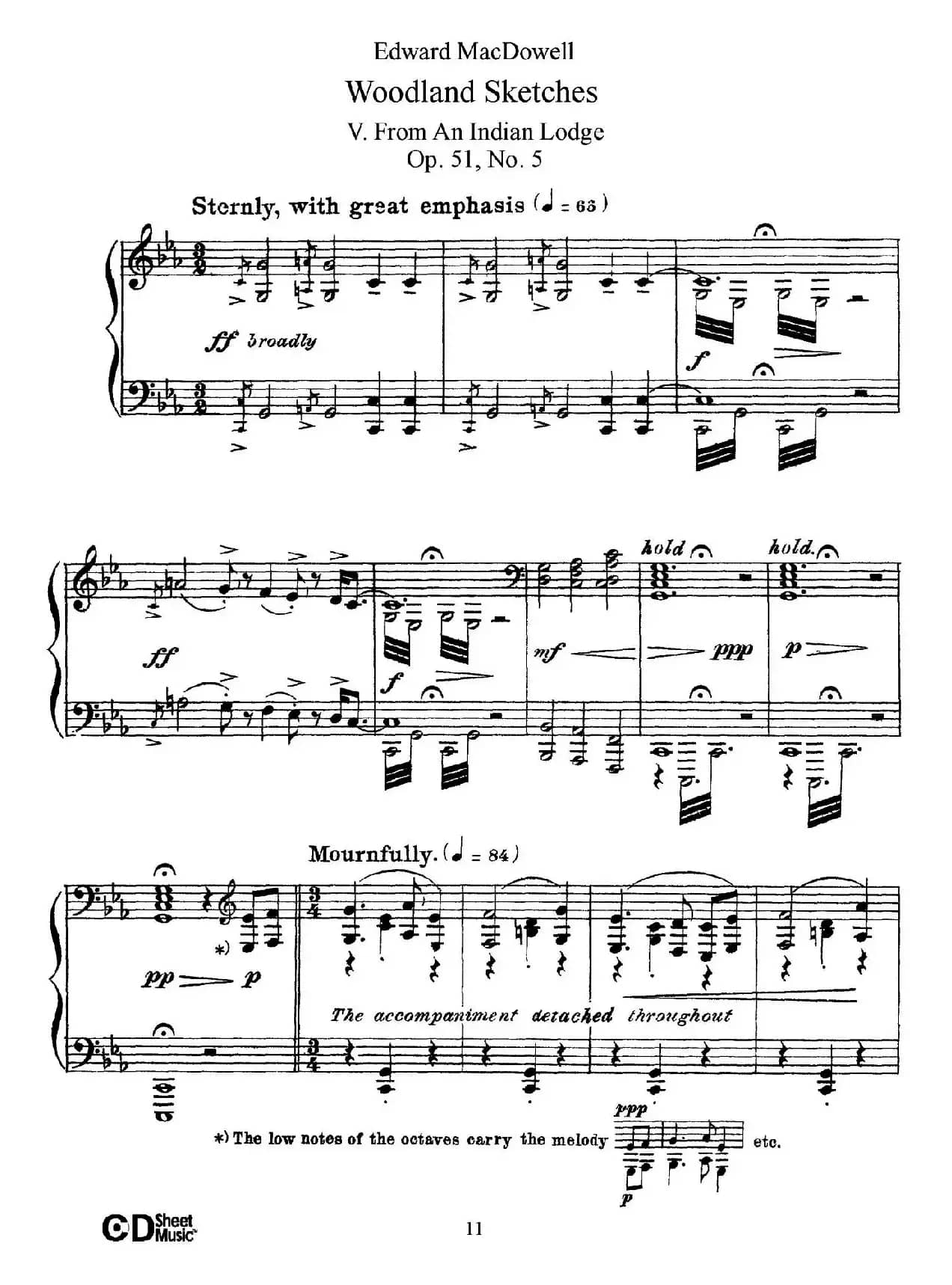 Woodland Sketches Op.51(森林素描·5)