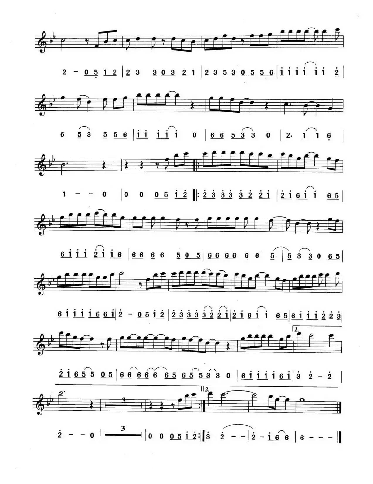 披着羊皮的狼（线简谱对照版）