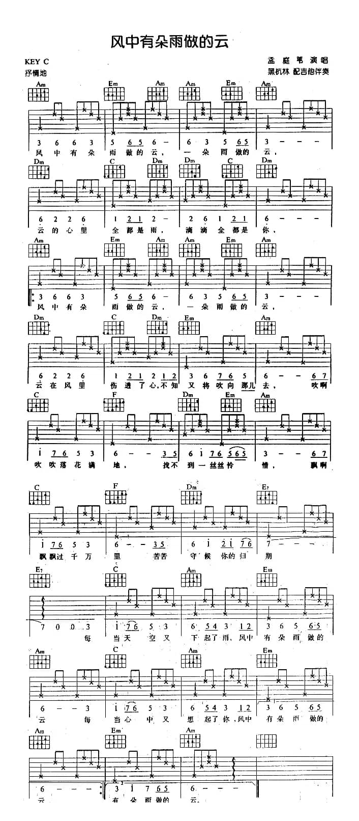 风中有朵雨做的云