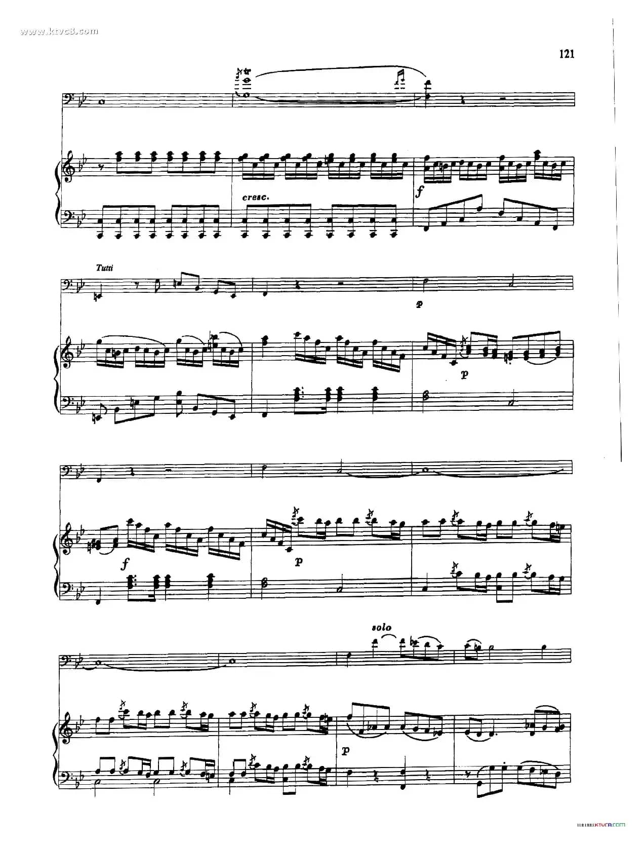 降B大调协奏曲（大管+钢琴伴奏）