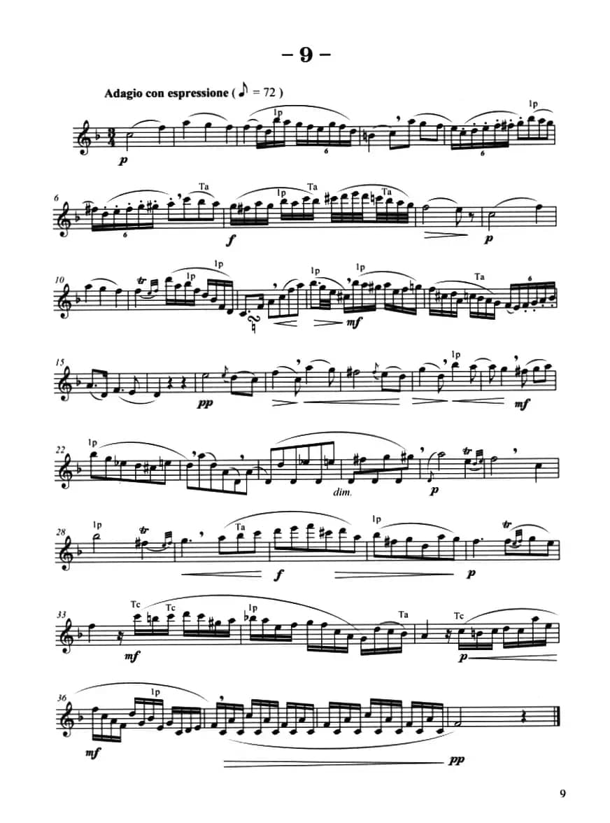 菲林萨克斯管练习曲（9）